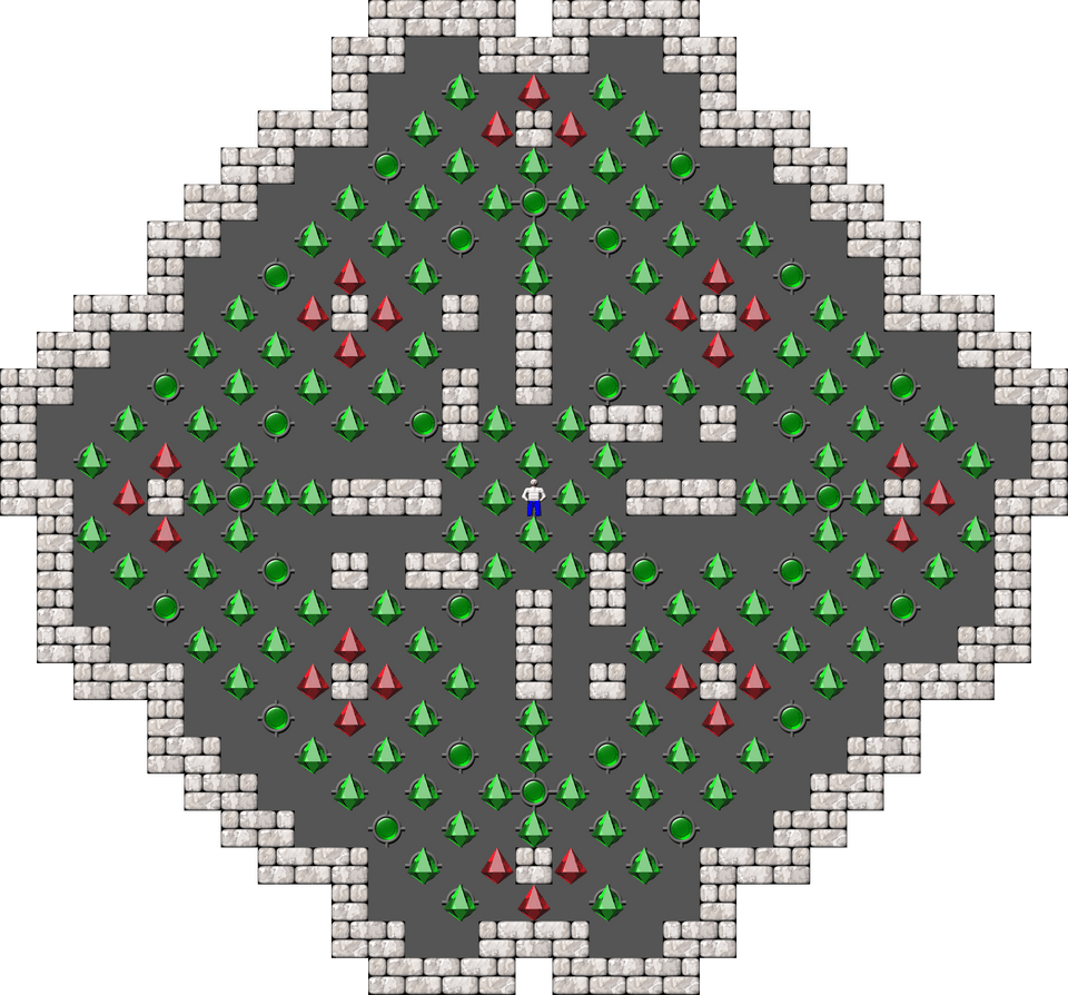 Sokoban Sasquatch 07 Arranged level 107